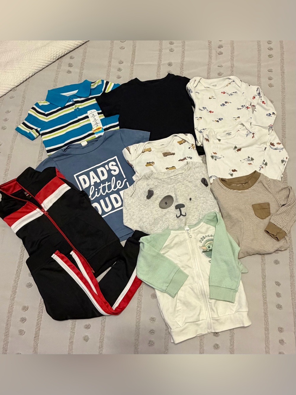 Kids One-Piece Mix Pack in Blue, Black, White, Gray, Green, Tan